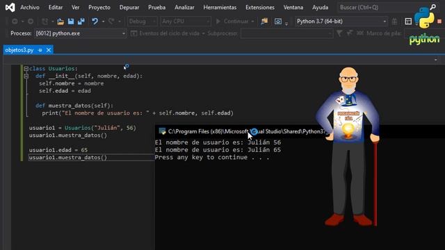 Cambiar valores de objetos y SELF - POO III - Curso Python básico a avanzado - Capítulo 39 смотреть онлайн