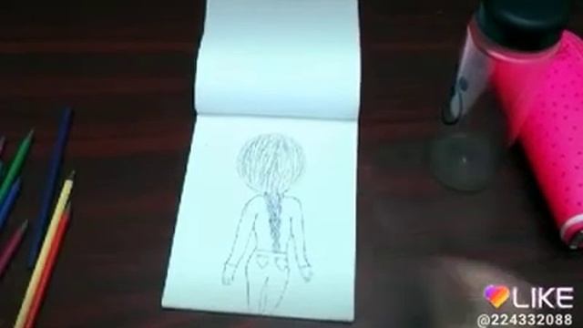 Как нарисовать девушку с косичками?♡ смотреть онлайн