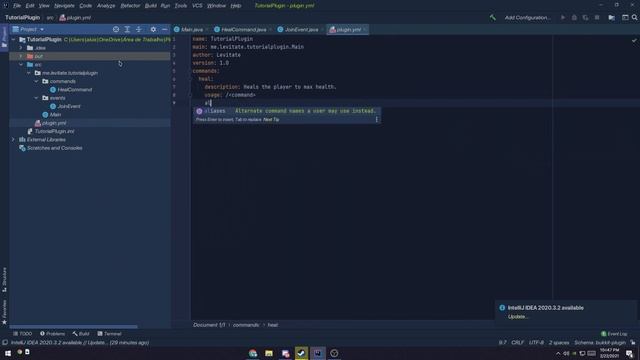 How to make your own custom Minecraft Plugin - Commands #3 смотреть онлайн