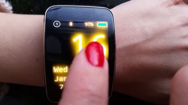 Big Neon Clock for Samsung Gear S смотреть онлайн