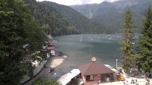 Озеро Рица высота 950 метров над уровнем моря