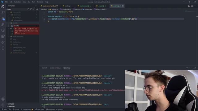 03# Git y Event Handler | Curso Crea tu Bot de Discord Profesional смотреть онлайн