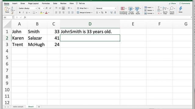Use Microsoft Excel Concatenate() to join text & values (2020, Windows & macOS) смотреть онлайн