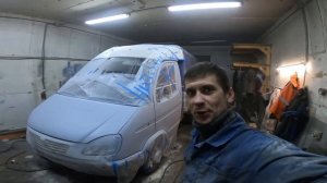 Покраска газель кабина День второй ( газель 3302 покраска за два дня)