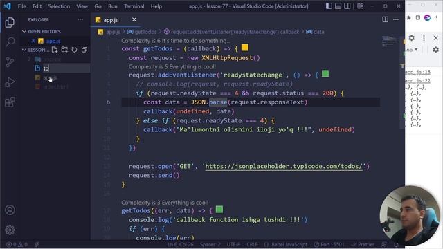077. JSON Data | JavaScript darslari | O'zbek tilida | JavaScript Amaliyot смотреть онлайн