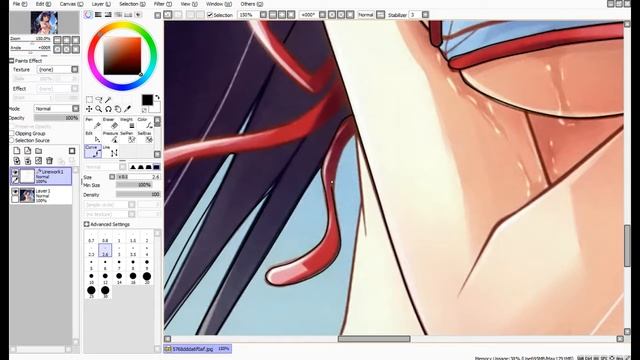 Как рисовать арт! (Paint Toll SAI) смотреть онлайн