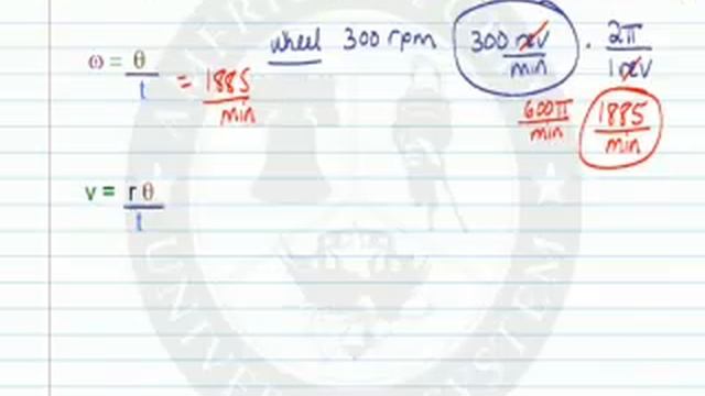 Angular and Linear Velocity Formulas and Conversions смотреть онлайн