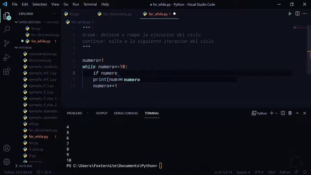 ? CURSO de PYTHON desde CERO - 45 ¿Como DETENER un CICLO, LOOP o BUCLE en PYTHON? (BREAK & CONTINUE смотреть онлайн