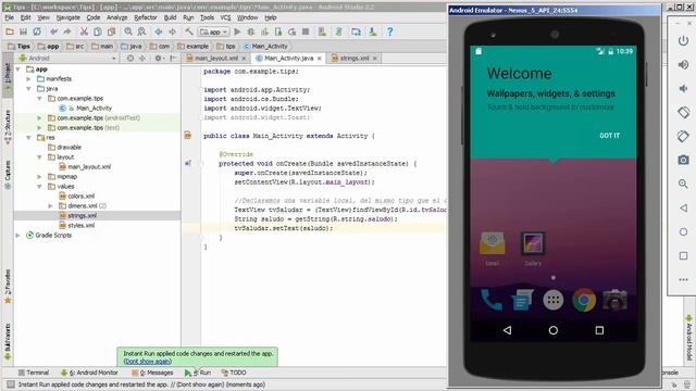 Android Tips: Manejar y mostrar cadenas de texto (Strings) смотреть онлайн