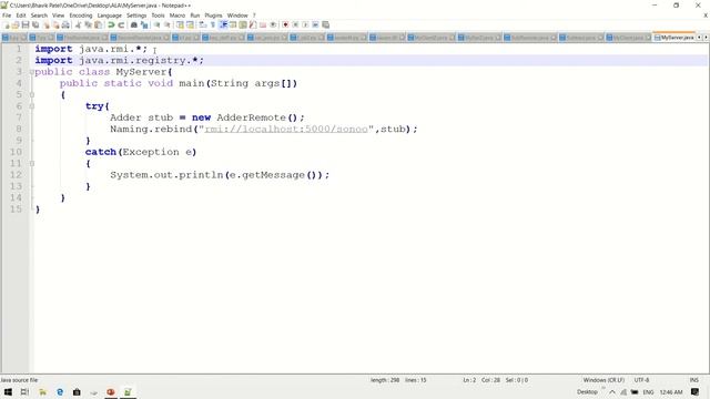 RMI(Remote Method Invocation) Application Addition Of Two Numbers. смотреть онлайн