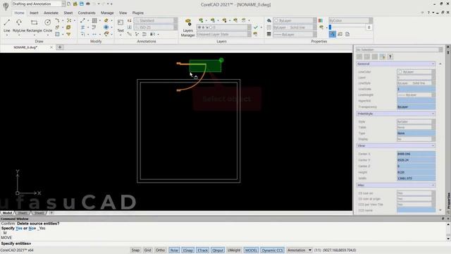 [PART 12] CorelCAD 2021 Modify Rotate And Move Essential Training For Beginner смотреть онлайн