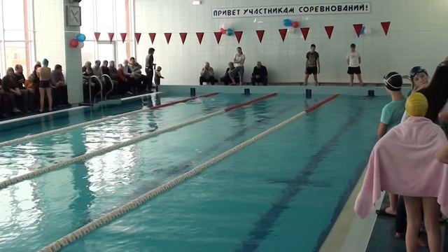 Заплыв 13 50м брасс девушки г.Тутаев 05.02.2011 смотреть онлайн