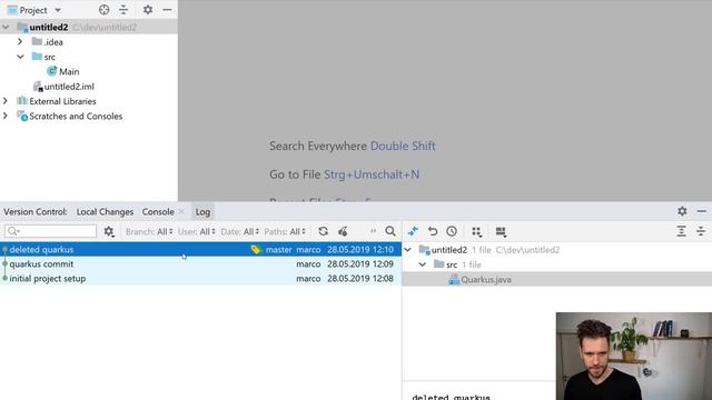 How to browse Git repositories at specific revisions in IntelliJ - Tips & Tricks #018 | Java смотреть онлайн