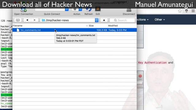 Big Data Surveillance Part 2: Use EC2, PostgreSQL and Python to Download all of Hacker News Data! смотреть онлайн