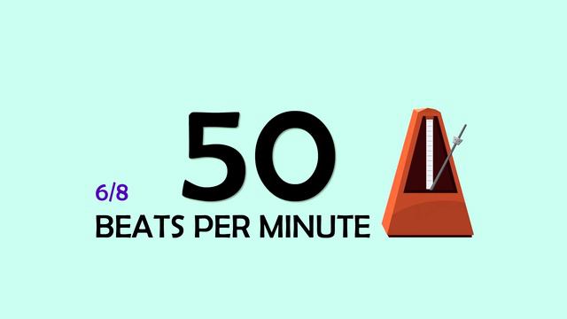 50 BPM 6/8 Metronome смотреть онлайн