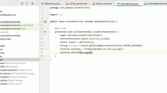 02.1 Activities and Intents Android Studio смотреть онлайн