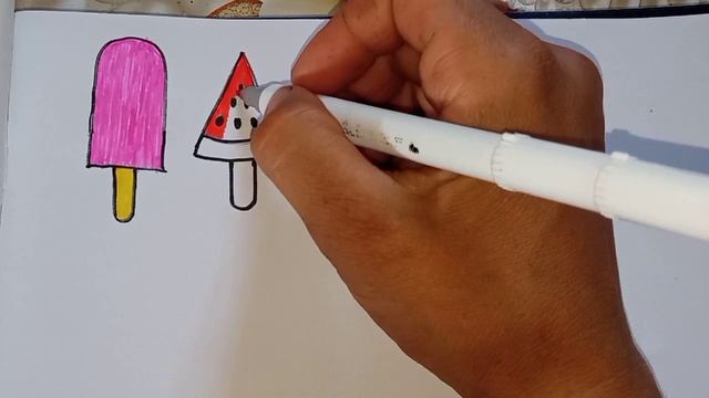 Как нарисовать мороженое для детей/How to Draw ice cream for kids смотреть онлайн