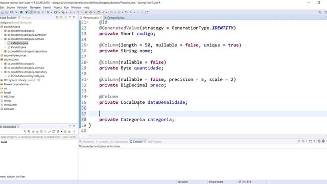 [Desenvolvimento Back-end em Java com Spring] 28 - Chave Estrangeira смотреть онлайн