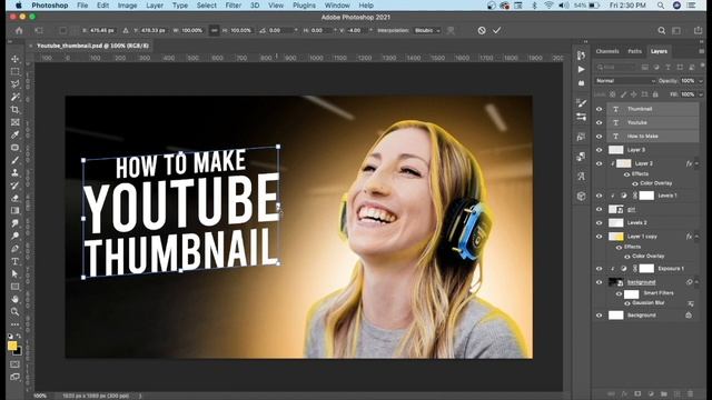 How To Make YOUTUBE THUMBNAIL in Photoshop | Youtube Thumbnail kese banaye (Hindi) -2022 смотреть онлайн
