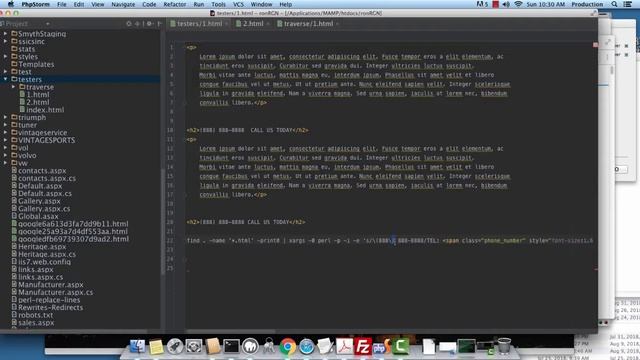 Mac OS X search and replace text on the command line смотреть онлайн