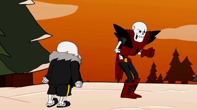 Underfell Papyrus Meets Frisk смотреть онлайн