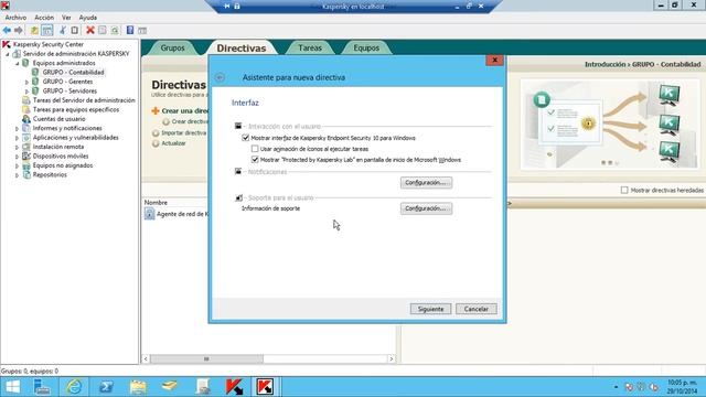 Kaspersky Security Center - Crear directivas de Endpoint Security смотреть онлайн