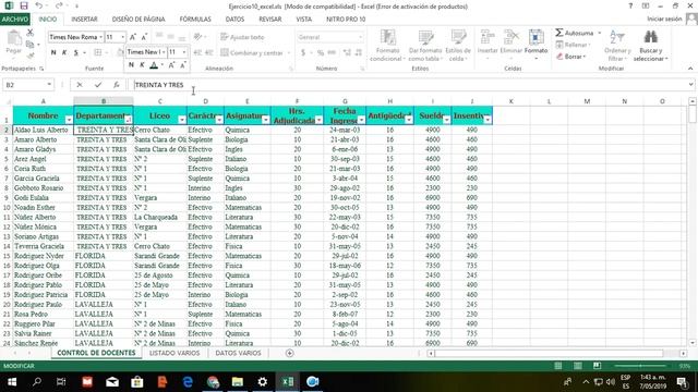 Ejercicio Practico 10, Excel Avanzado смотреть онлайн