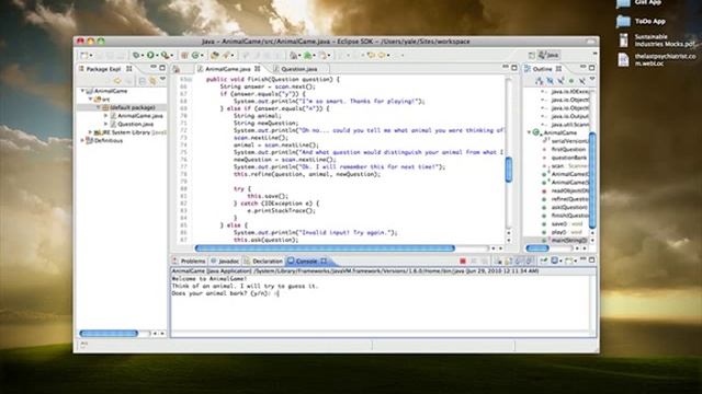 COSI JBS - Homework 16 - Java AnimalGame смотреть онлайн