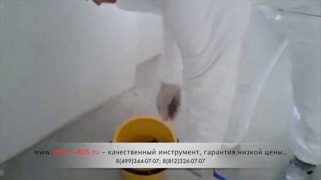 Покраска подъезда в многоквартирном доме фактурной краской безвоздушным краскопультом ASPRO 6000 смотреть онлайн