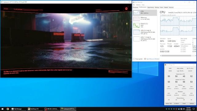 Cyberpunk 2077 - Benchmark - PC - Core i5 3470 - Radeon R5 340X - 8gb DDR3 - 250gb HDD смотреть онлайн