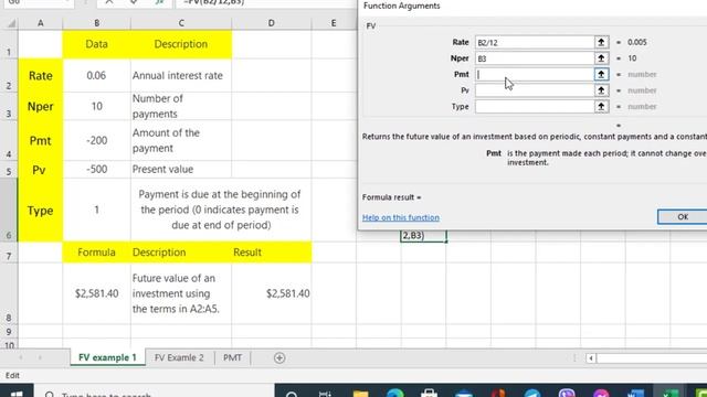 Microsoft Excel Lab Sheet No.7 , FV Function смотреть онлайн