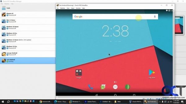 Run the Android OS as a Virtual Machine on Oracle VirtualBox