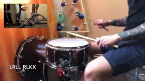 ПАРАДИДЛ через БОЧКУ Уроки игры на барабанах! Упражнение на малом барабане и бочке!