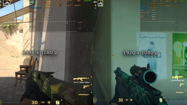 CS2 1920x1080p VS 1440x1080p : Native vs Scretch смотреть онлайн