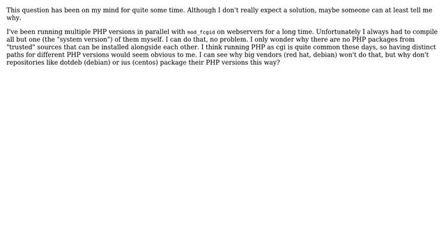 Running multiple PHP versions in parallel смотреть онлайн