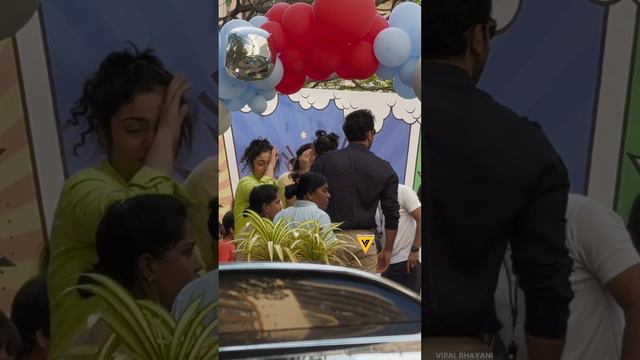 Ranbir with Daughter Raha at jeh birthday party in Mumbai 🎂🎉💥 смотреть онлайн