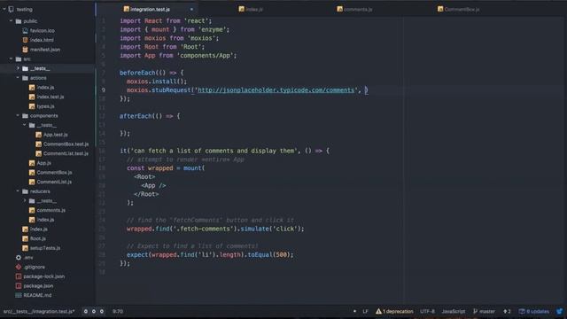 Advanced React Redux Faking Requests with Moxios (059) смотреть онлайн