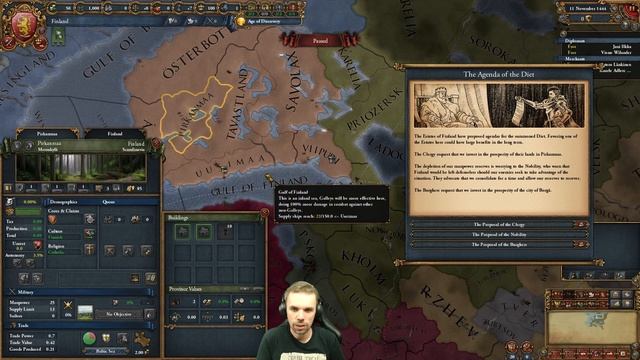 EUIV - Crossing the Finnish Line (Finland) Episode 1 - Pacifism смотреть онлайн