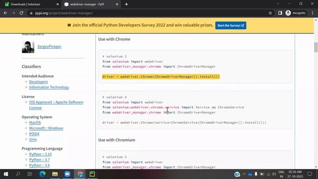 Python With Selenium Part 4: How to Install WebDriver Manager | Cross Browser Testing смотреть онлайн