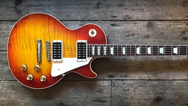 2017 Gibson Les Paul R9 1959 reissue in Cherry sunburst finish смотреть онлайн