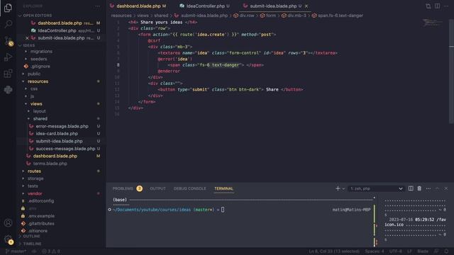 Validation | Laravel 10 Tutorial : #12 смотреть онлайн