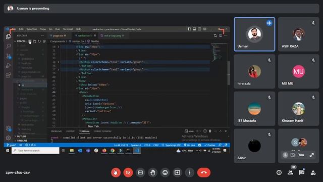 website using chakra ui by usman Ashraf class 1 смотреть онлайн