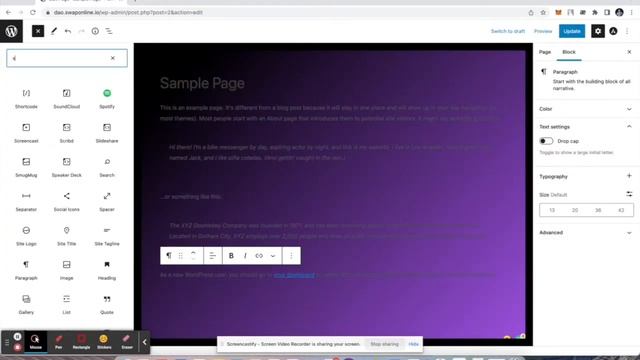 How to add a Farm Shortcode to a specific page in WordPress admin panel смотреть онлайн