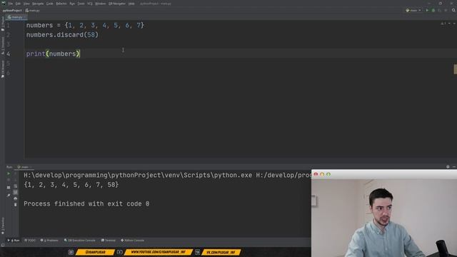 Python с нуля. Урок 11 _ Множества.mp4 смотреть онлайн