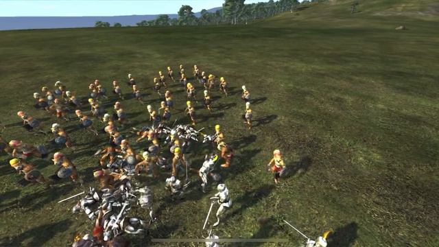 Medieval II: Total War Kingdoms 1vs1: Пешие готские рыцари vs Воины Ягуара смотреть онлайн