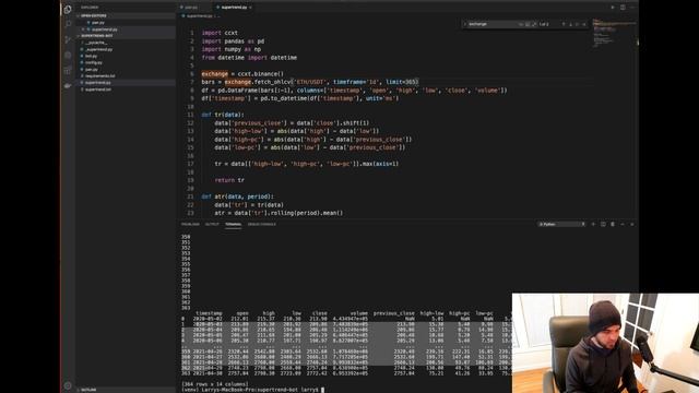 Supertrend 3 - Detecting Uptrends and Downtrends with Python смотреть онлайн