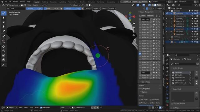Риггинг персонажа в Blender с помощью аддона Rigify. Налаживаем веса в режиме Weight paint mode . смотреть онлайн