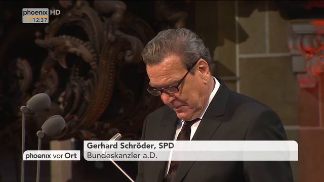 Staatsakt für Hans Koschnik: Gerhard Schröder hält Ansprache am 04.05.2016 смотреть онлайн