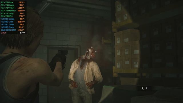 Resident Evil 3 - i5 3330 - RX 470 - FPS Test смотреть онлайн