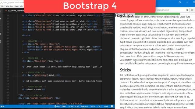 Bootstrap 4 tutorial #3 смотреть онлайн
